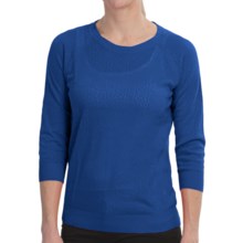 73%OFF レディースカジュアルセーター ブリージーセータードレッシングFDJフレンチ - （女性用）七分袖 FDJ French Dressing Breezy Sweater - 3/4 Sleeve (For Women)画像